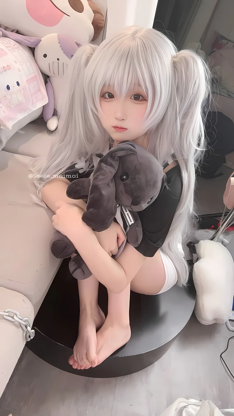 seele麦麦 - No.021 白色双马尾 [16P-82MB] tg@simisebaisi 【丝足阁】004.webp